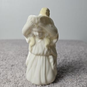 Belleek Undine Girl Creamer- Made In Country Fermanagh Ireland Vintage